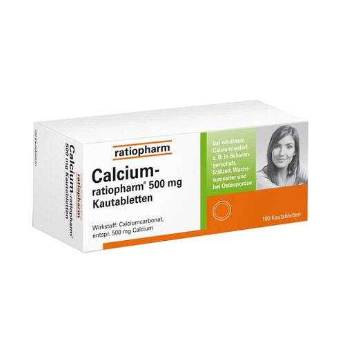 Calcium Ratiopharm 500 Mg Kautabletten 100 St Meine OnlineApo