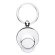 Schl&uuml;sselring mit M&uuml;nzhalter - silber - 2