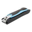 Nagelknipser 9 cm mit Nagelfang schwarz / blau - 1