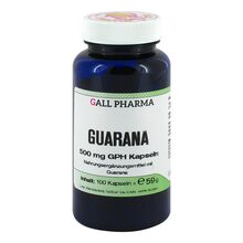 Abbildung: Guarana 500 mg GPH Kapseln 100 St, Kapseln PZN 00262415 