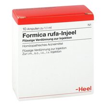 Abbildung: Formica rufa Injeel Ampullen 10 St, Ampullen PZN 00392365 
