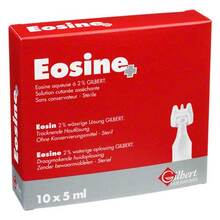 Eosin 2% wässrige Pflegelösung steril 10x5 ml