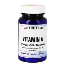 Abbildung: Vitamin A 800 µg GPH Kaps 90 St, Kapseln PZN 00896551 