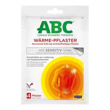 Abbildung: ABC Wärme-Pflaster sensitive-Vlies Hansaplast med 4 St, Pflaster PZN 01033409 