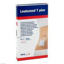 Leukomed transp. plus sterile Pflaster 8x15 cm 5 St