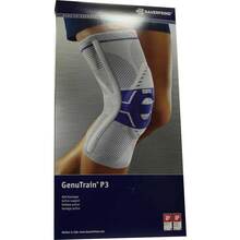 Abbildung: Genutrain Kniebandage P3 links Größe 1 titan 1 St, Bandage PZN 01285111 