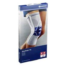 Abbildung: Genutrain Kniebandage P3 links Größe 2 titan 1 St, Bandage PZN 01285128 