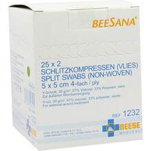 Schlitzkompressen Vlies 5x5c 25x2 St