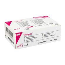 Abbildung: Transpore 9,10mx2,5cm 1527 - 1 12 St, Pflaster PZN 01405377 