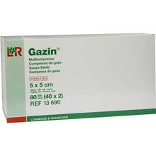 Gazin Kompressen 5x5cm 12fac 40x2 St