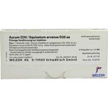 Abbildung: Aurum D30 / Equiset.arvense D20 aa Ampullen 8X1 ml, Ampullen PZN 01619138 