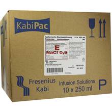 Kochsalzlösung 0,9% Plastikflasche Fresenius 10x250 ml