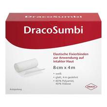 Dracosumbi Fixierbinde 8 cm x 4 m wei&szlig; 100 St