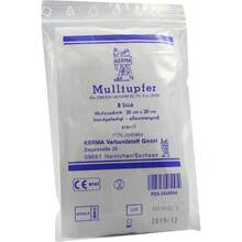 Mulltupfer 20x20cm pflaumengroß steril 5 St