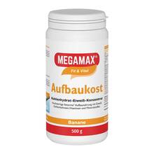 Megamax Aufbaukost Banane Pulver 500 g