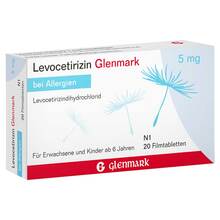 Levocetirizin Glenmark 5 mg Filmtabletten 20 St