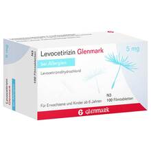 Levocetirizin Glenmark 5 mg Filmtabletten 100 St