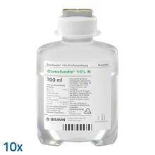 Osmofundin 15% N Ecoflac Pl. Infusionsl&ouml;sung 10x100 ml