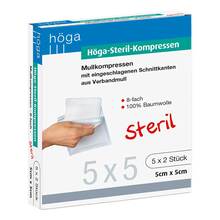 Höga Steril Kompressen 5x5cm 8fach 5x2 St