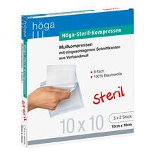 Höga Steril Kompressen 10x10cm 8fach 5x2 St