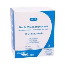 Vlieskompressen 10x10 cm steril 6fach 25x2 St