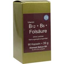 B12 + B6 + Folsäure ohne Lactose Kapseln 90 St