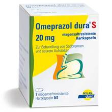 Omeprazol dura S 20 mg magensaftresistente Kapseln 7 St