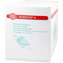 Nobatop 8 Kompressen 10x10cm 25x5 St