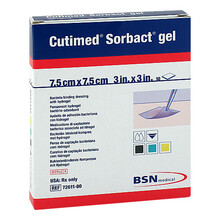 Cutimed Sorbact Gel Kompressen 7,5x7,5 cm 10 St