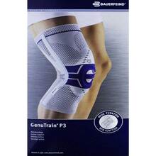Abbildung: Genutrain Kniebandage P3 links Größe 3 schwarz 1 St, Bandage PZN 07552197 