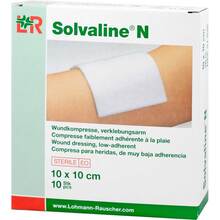Solvaline N 10x10 cm steril Kompressen 10 St