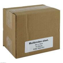 Mullbinden 4mx4cm elastisch 10 St