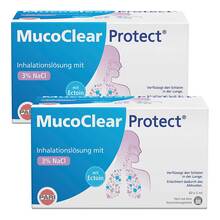Abbildung: MUCOCLEAR Protect Inhalationslösung 2x 60x5 ml, Inhalationslösung PZN 08032319 