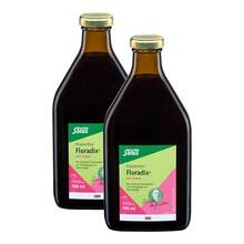 Abbildung: Floradix mit Eisen Lösung zum Einnehmen 2x700 ml, Lösung zum Einnehmen PZN 08032339 