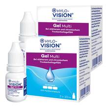 Abbildung: HYLO-VISION Gel Multi Augentropfen 2x20 ml, Augentropfen PZN 08032342 