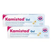 Abbildung: Kamistad Gel bei Zahnfleischentzündungen und Aphten Gel, 2x20 g PZN 08032344