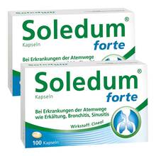 Abbildung: Soledum Kapseln forte Kapseln magensaftresistent, 2x100 St PZN 08032364