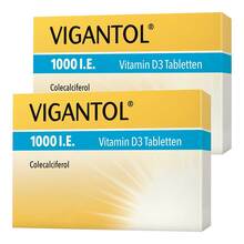 Abbildung: Vigantol 1.000 I.E. Vitamin D3 Tabletten Tabletten, 2x200 St PZN 08032372