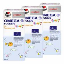 Doppelherz Omega-3 family flüssig system 3x250 ml