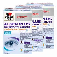 Abbildung: Doppelherz System Augen Plus Sehkraft+Schutz Kapseln 3x120 St, Kapseln PZN 08032427 