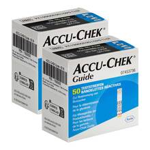 Abbildung: Accu-Chek Guide Teststreifen  2x50 St, Teststreifen PZN 08032486 