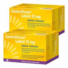 Abbildung: Centrovision Lutein 15 mg Kapseln  2x90 St, Kapseln PZN 08032544 