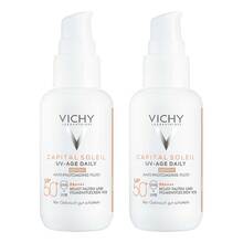 Abbildung: Vichy Capital Soleil UV-Age getönt LSF 50 +  2x40 ml, Flüssigkeit PZN 08032584 
