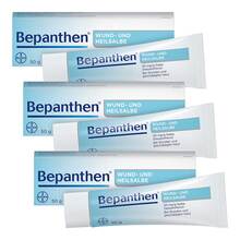 Abbildung: Bepanthen Wund- und Heilsalbe bei oberflächlichen Hautverletzungen 3x50 g, Salbe PZN 08032621 