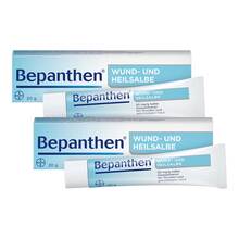 Abbildung: Bepanthen Wund- und Heilsalbe bei oberflächlichen Hautverletzungen 2x20  g, Salbe PZN 08032623 