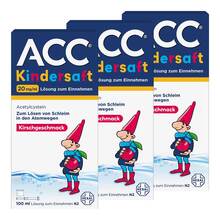 Abbildung: ACC Kindersaft 3x100 ml, Lösung zum Einnehmen PZN 08032638 