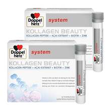 Abbildung: Doppelherz Kollagen Beauty system Trinkfläschchen 2x30 St, Ampullen PZN 08032668 