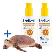 Abbildung: Ladival empfindliche Kinderhaut Spray LSF 50 +  2x150 ml, Spray PZN 08032719 
