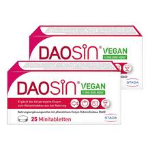 Abbildung: Daosin vegan Tabletten 2x25 St, Tabletten PZN 08032748 