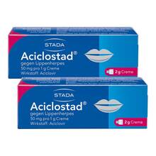 Abbildung: Aciclostad Creme gegen Lippenherpes 2x2 g, Creme PZN 08032802 